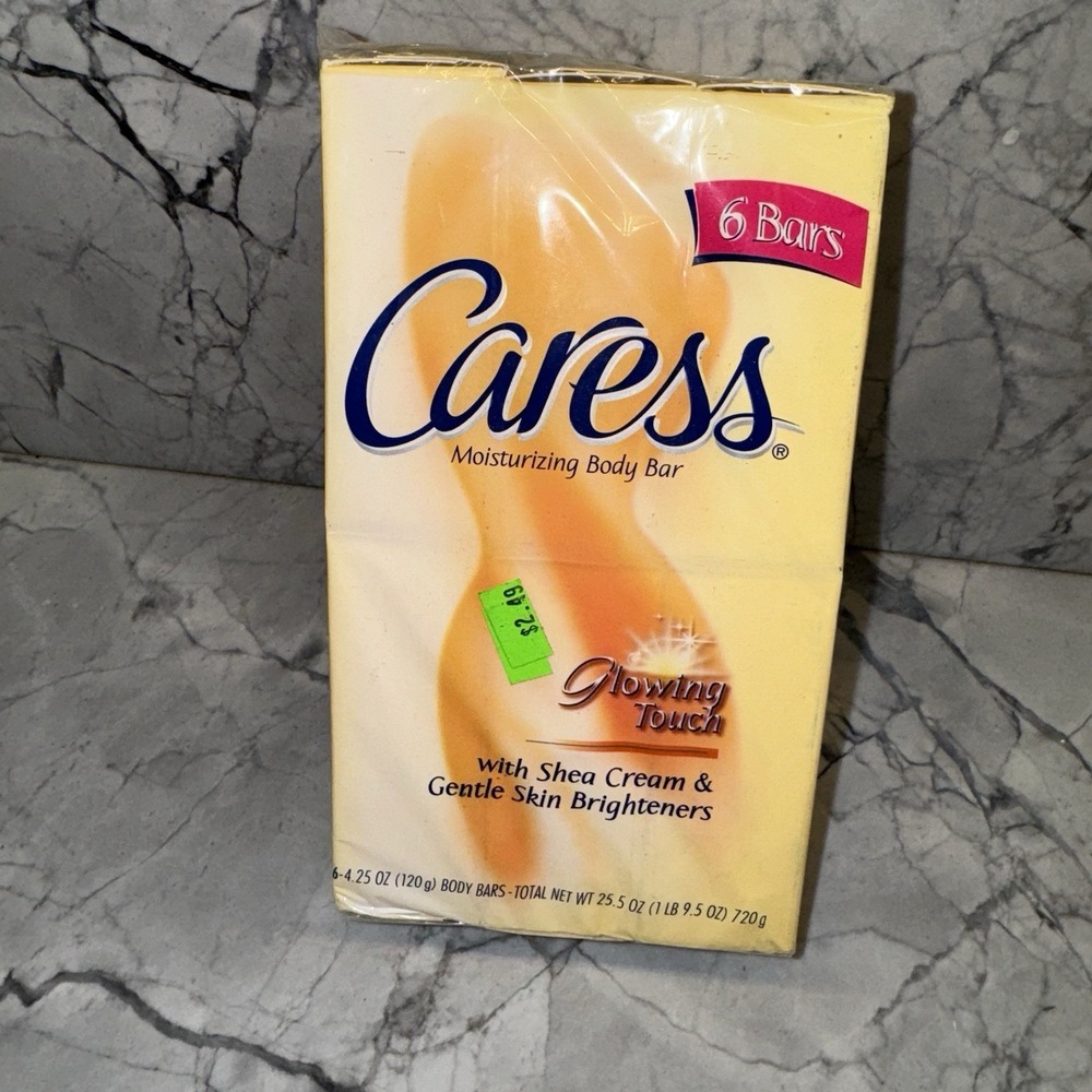 Caress Glowing Touch Bar Soap (6) VTG NEW